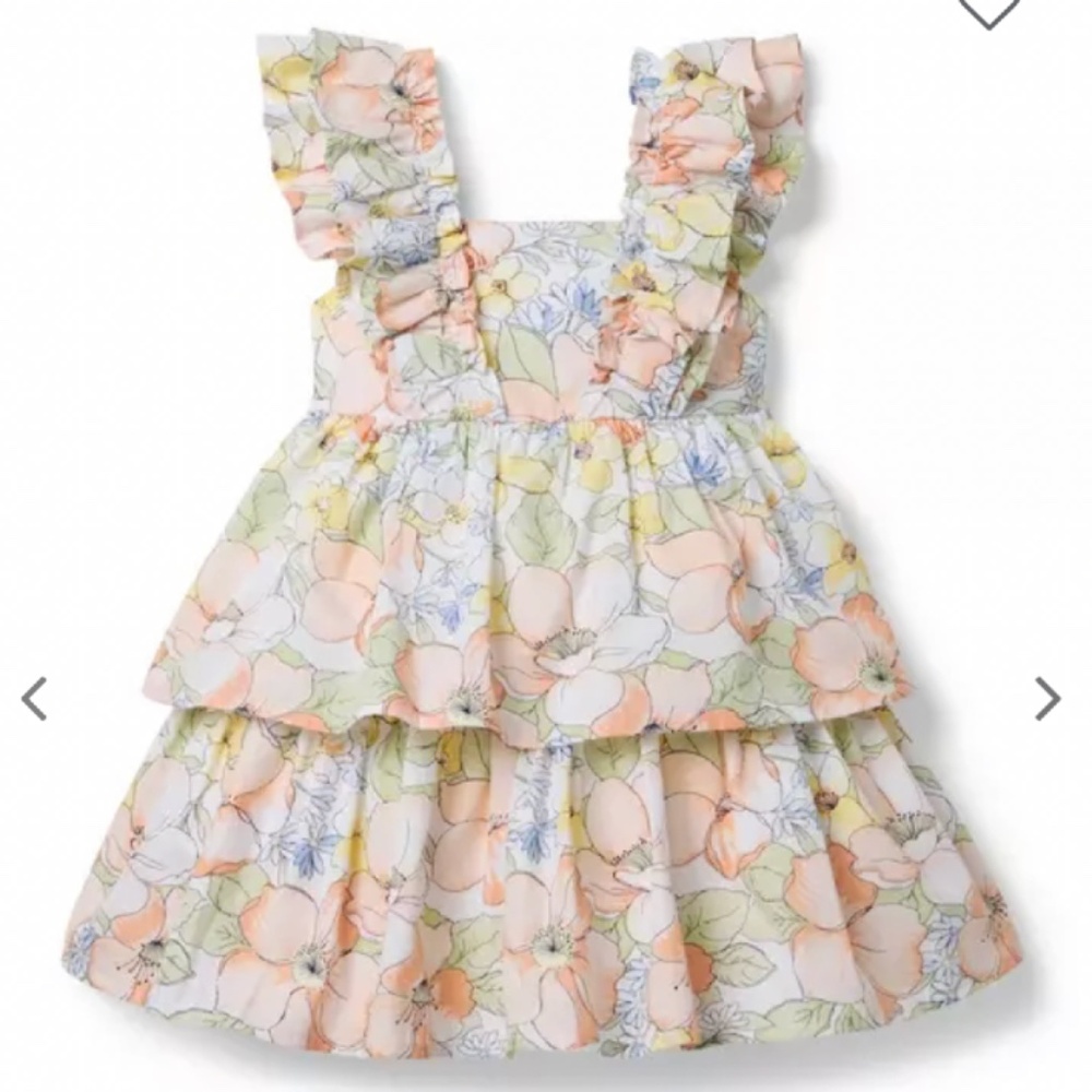 Janie and Jack Floral Tiered Dress